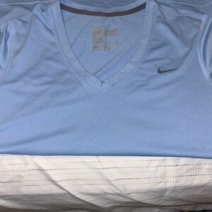 Nike Blue Fitted Short Sleeve Tee